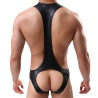 MenSexyWear Singlet Backless Totomoto Noir